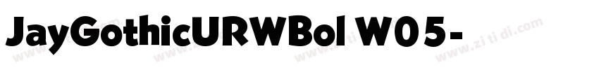 JayGothicURWBol W05字体转换